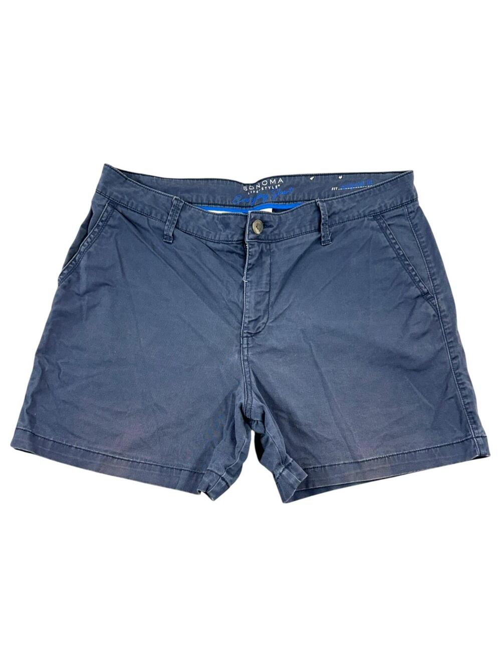 Sonoma Goods for Life Navy Blue Mid Rise Chino Shorts